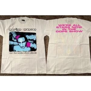 Marilyn Manson The Mechanical Animals 2 Sided Band Graphic T Shirt 159 2 Sided